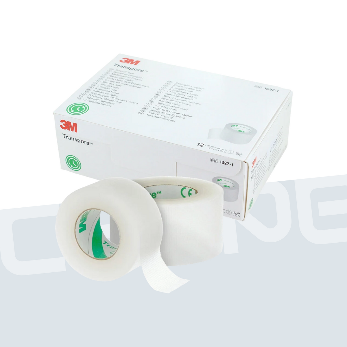 3M Sparadrap Transpore 2.50 cm x 9.14 m (boîte de 12)