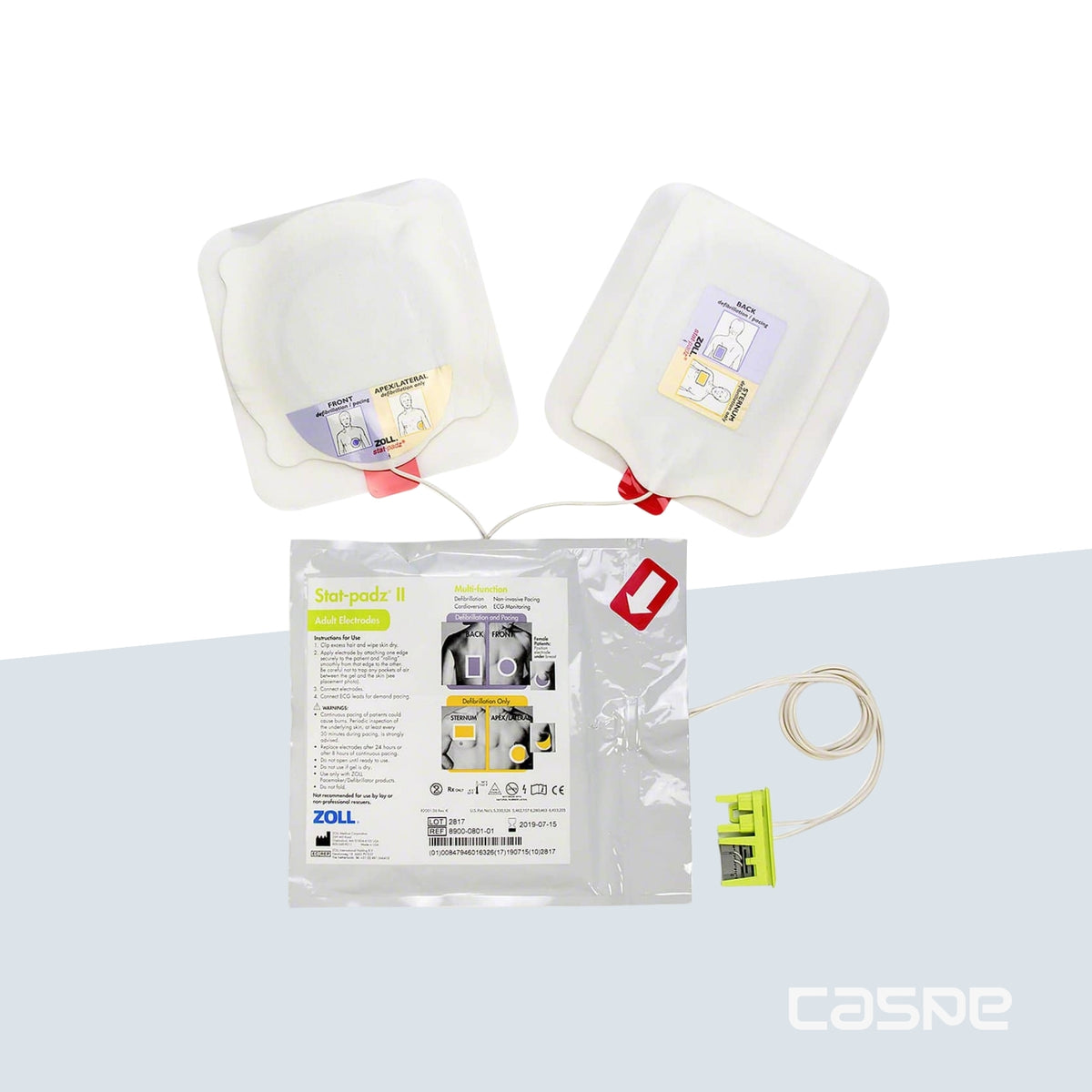 ZOLL Paire Electrodes adulte simple ZOLL STAT PADZ II