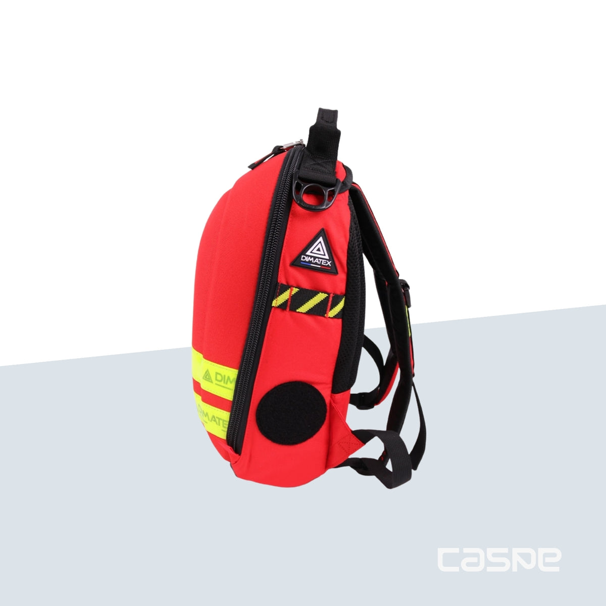 DIMATEX Sac à dos coqué MATT MINI Rouge et bandes réflechissante