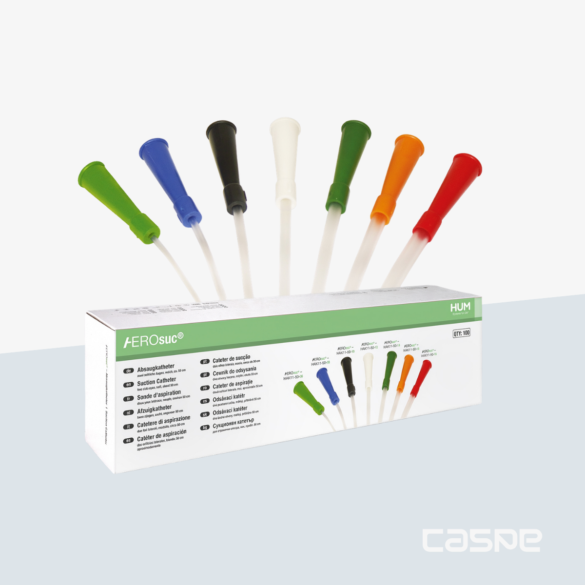 AEROSUC Sondes d'aspiration trachéales unitaire 50cm